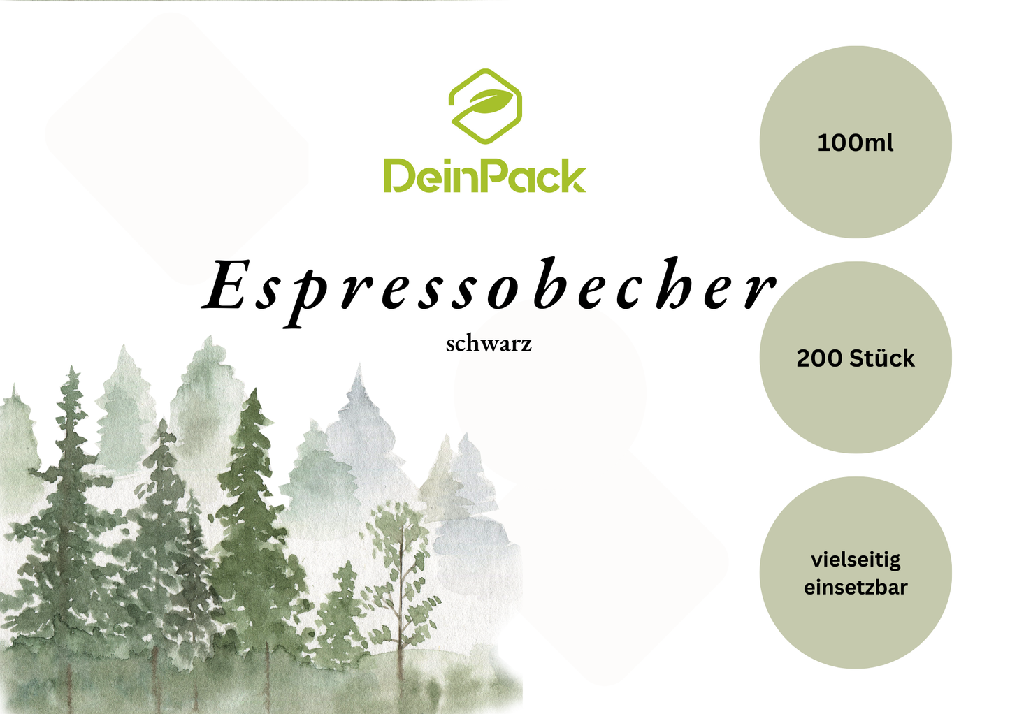 Kaffeebecher schwarz