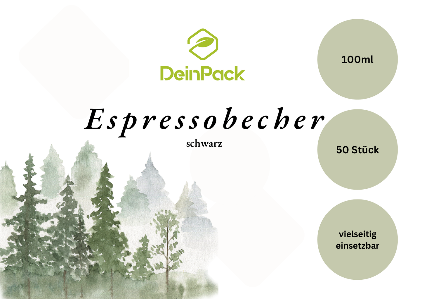 Kaffeebecher schwarz
