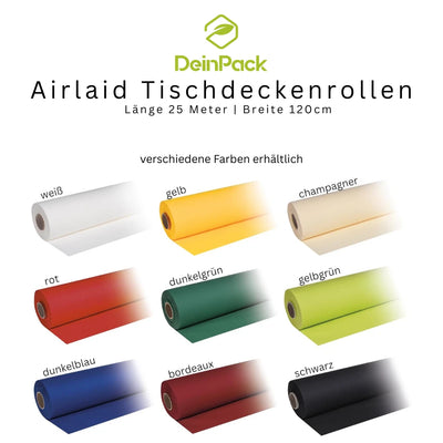 Airlaid Tischtuchrolle 25m x 1,20m