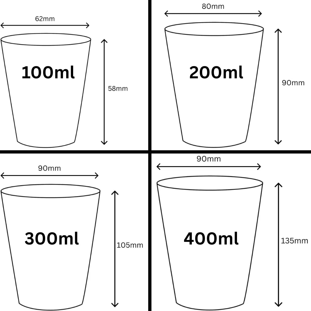 Riffelbecher doppelwandig | to Go Pappbecher braun | diverse Größen