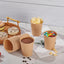 Kaffeebecher 200ml mit Bagasse Deckel