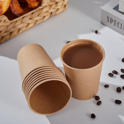 Kaffeebecher 200ml mit Bagasse Deckel