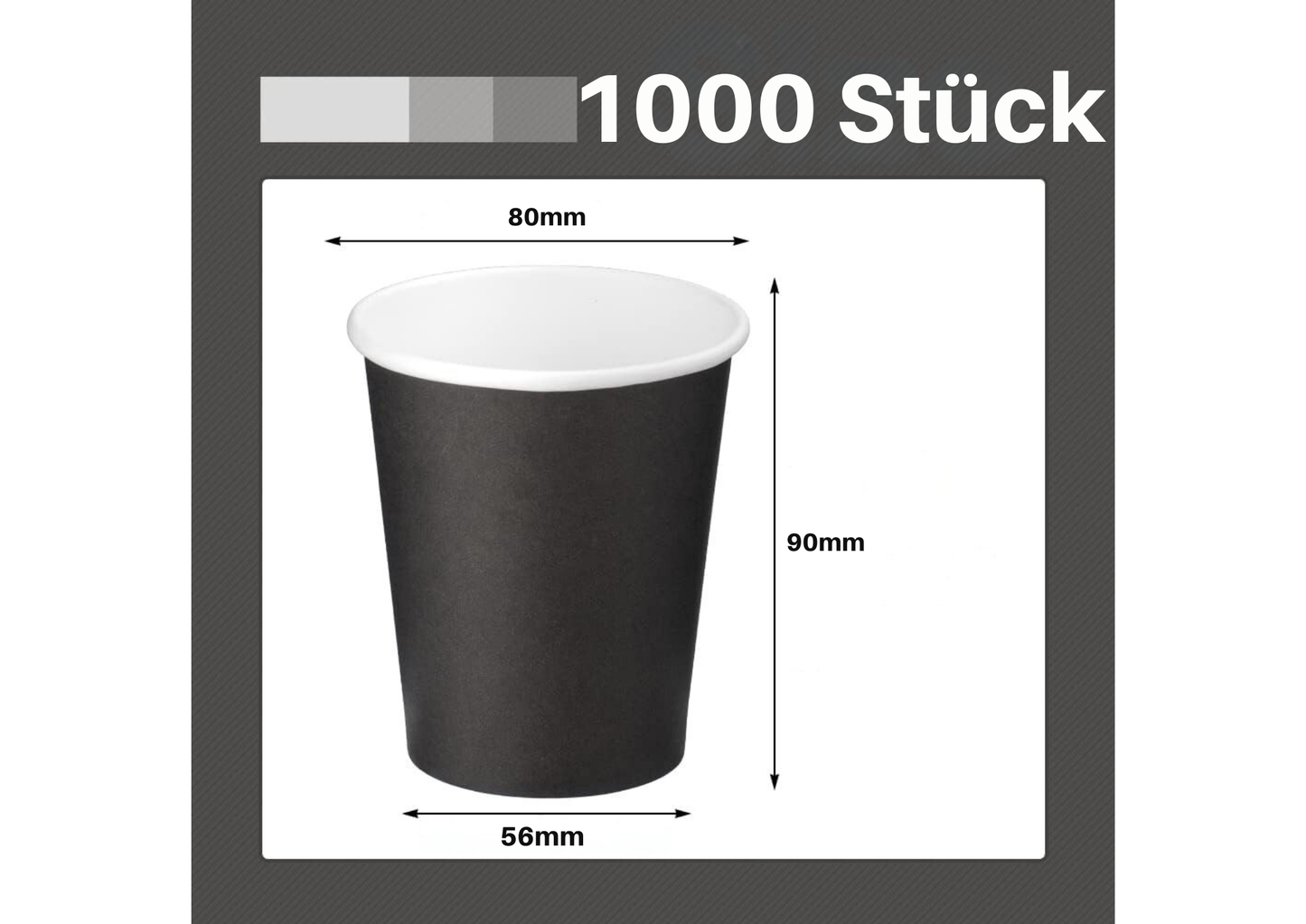 Kaffeebecher schwarz