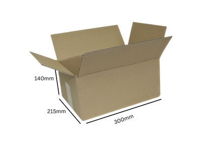 DeinPack 25 Faltkarton 300 x 215 x 140 mm Versandkartons aus Wellpappe | 1-wellige Kartonverpackungen | DHL Päckchen M |  GLS S | DPD S | H Paket S | Kartons