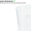 Mehrwegbecher PP transparent, leichter Mehrweg-Trinkbecher, Hartplastik - 0,1l