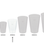 Mehrwegbecher PP transparent, leichter Mehrweg-Trinkbecher, Hartplastik - 0,2l