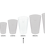 Mehrwegbecher PP transparent, leichter Mehrweg-Trinkbecher, Hartplastik - 0,3l