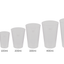 Mehrweg-Schnapsglas, 2 cl und 4 cl, Plastikbecher glasklar für Shots & Party-Drinks