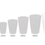 Mehrwegbecher PP transparent, leichter Mehrweg-Trinkbecher, Hartplastik - 0,5l