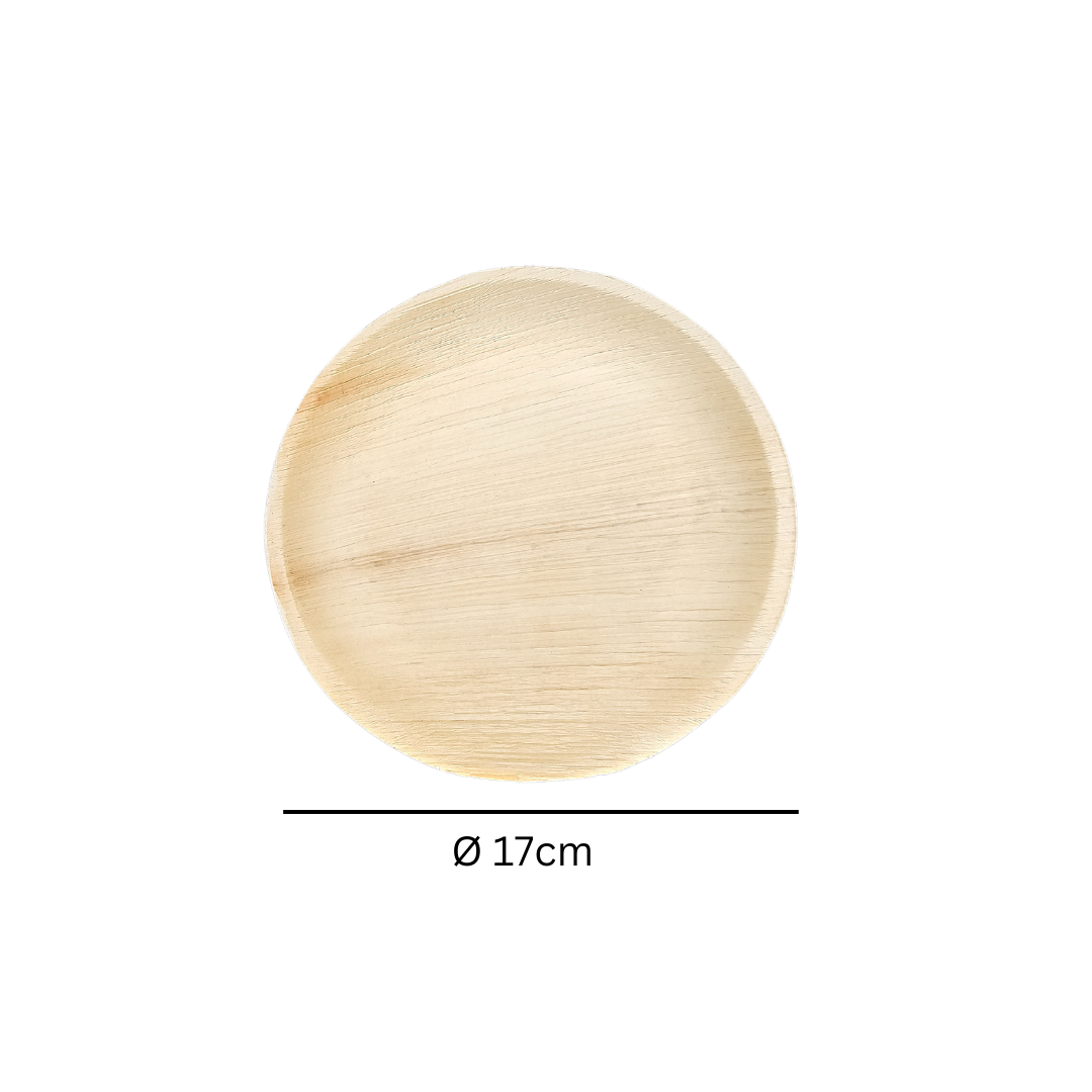 Palmblatt Teller 17cm rund