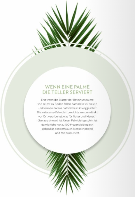 Palmblatt Schüssel