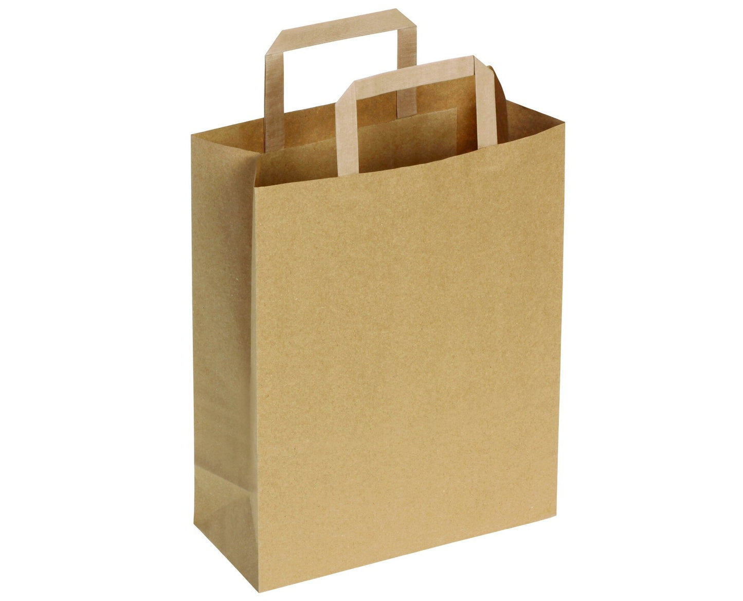 Umweltschonende Papier Tragetaschen 300 Stück 22 x 10,5 x 30 cm