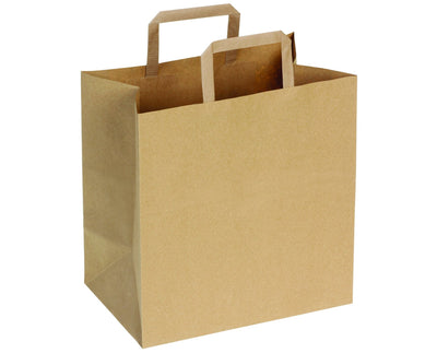 Umweltschonende Papier Tragetaschen 700 Stück 26 x 17 x 26 cm