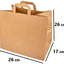 Umweltschonende Papier Tragetaschen 50 Stück 26 x 17 x 26 cm