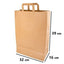 Umweltschonende Papier Tragetaschen 50 Stück 32 x 16 x 39 cm