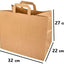 Umweltschonende Papier Tragetaschen 25 Stück 32 x 22 x 27 cm