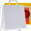 DeinPack 400 x Papier Tragetaschen weiß 26 x 17 x 26 cm