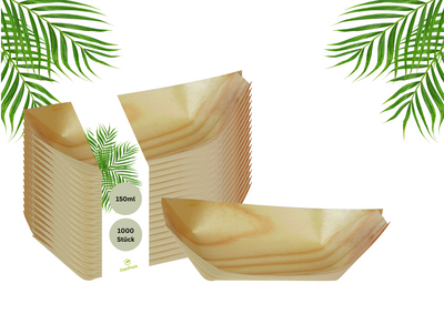 Pinienboot 1000 Schiffchen 150ml | Länge 17cm Breite 9cm Höhe 2cm