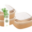 Einweg Salatschale quadratisch mit Deckel – To Go 400–1200 ml