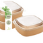 Einweg Salatschale quadratisch mit Deckel – To Go 400–1200 ml