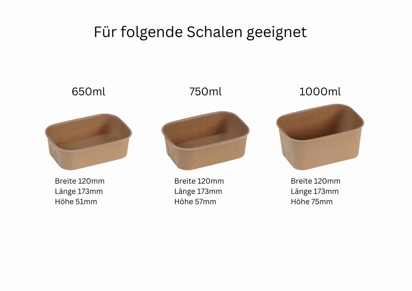 Flachdeckel rechteckig Kraft  173x120mm