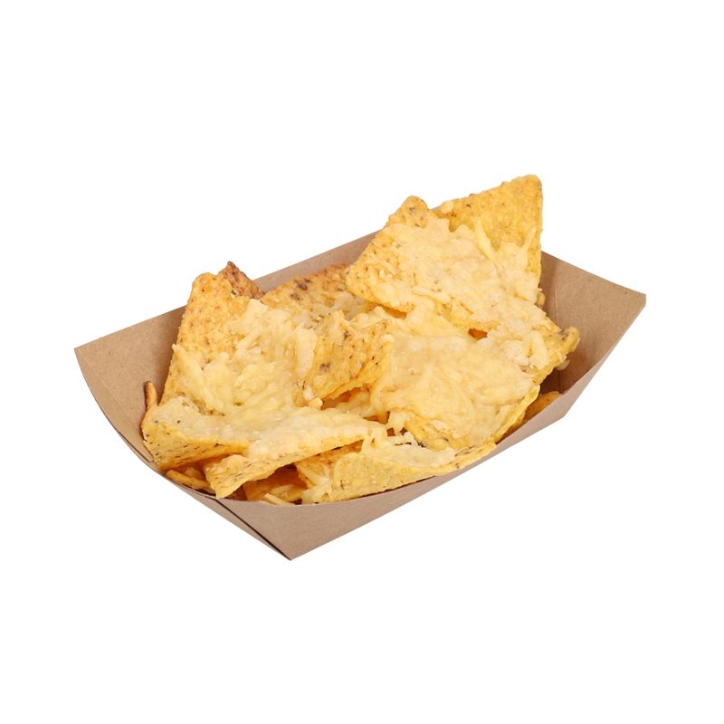 DeinPack Snackschale Pappe  800 ml 500 Stück Fingerfood Einweg Schiffchen mit Biobeschichtung