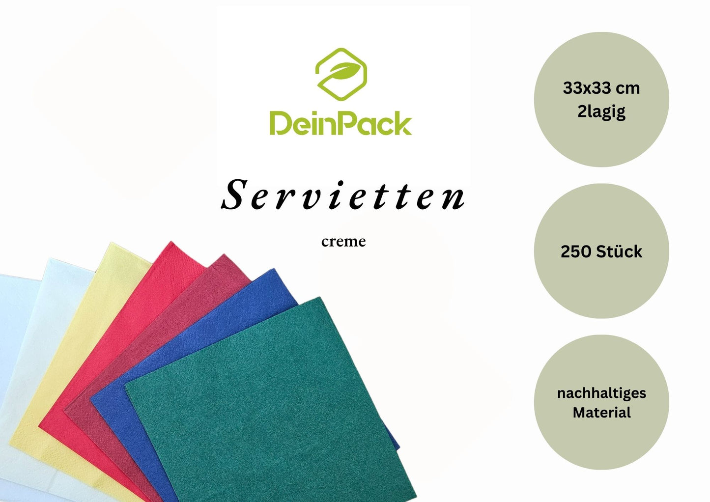 Servietten 33x33 2 lagig