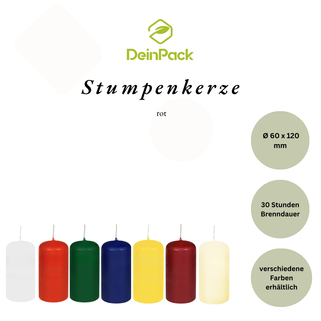 Stumpenkerze 60x120mm