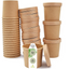 Suppenbecher 480ml, 16oz inkl. Papp-Deckel, Kraftpapier, Ø98x105mm, 500 Stück/Set