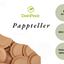 Pappteller 34cm Frischfaser Braun Rund 200 Stück Ø 34 cm