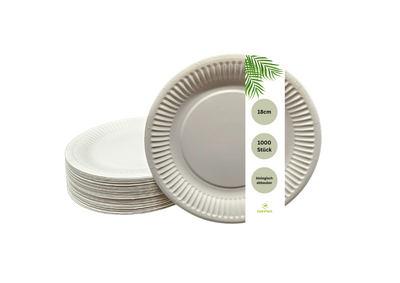 Pappteller weiß