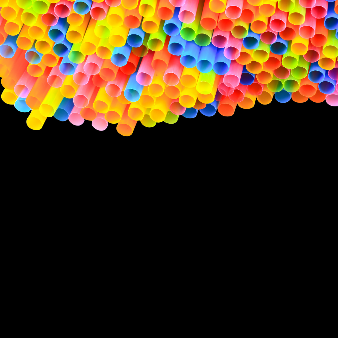 DeinPack Mehrweg Trinkhalme 8 x 240mm - schwarz oder bunt- diverse Stückzahlen