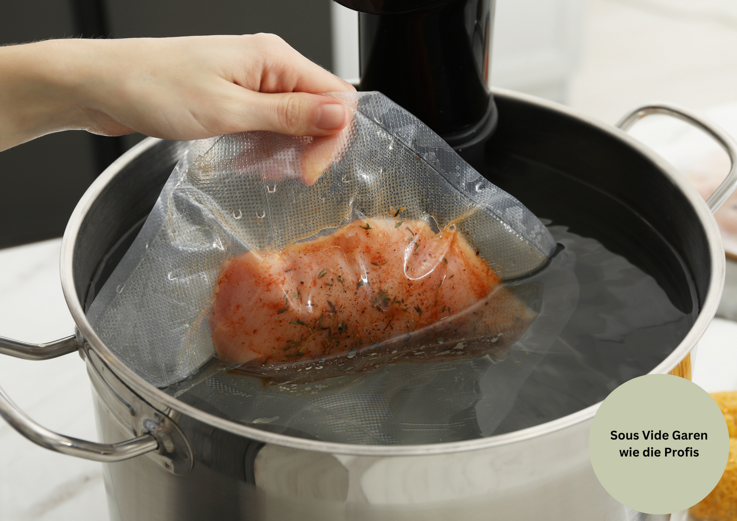 Profi Vakuumbeutel 100 Beutel 30 x 40cm Vakuumierbeutel für alle Vakuumierer & Lebensmittel, Strukturbeutel, Sous Vide geeignet, Gefrierbeutel, Folienbeutel BPA-frei, Made in Germany