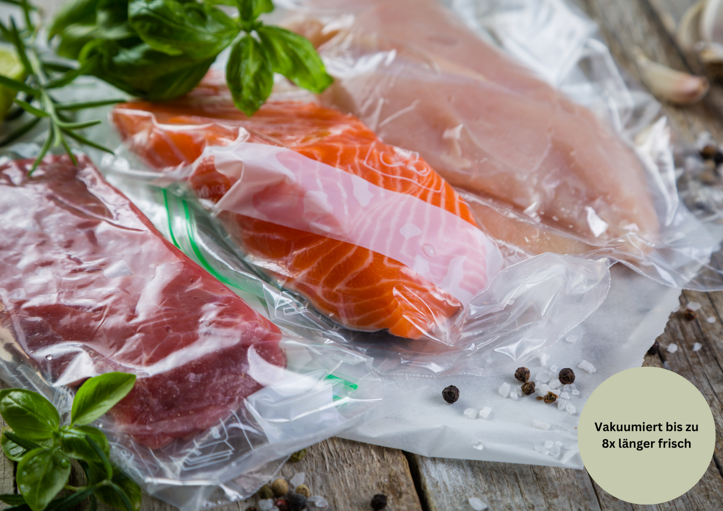 Profi Vakuumbeutel 100 Beutel 30 x 40cm Vakuumierbeutel für alle Vakuumierer & Lebensmittel, Strukturbeutel, Sous Vide geeignet, Gefrierbeutel, Folienbeutel BPA-frei, Made in Germany