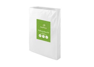 Profi Vakuumbeutel 100 Beutel 20 x 30cm Vakuumierbeutel für alle Vakuumierer & Lebensmittel, Strukturbeutel, Sous Vide geeignet, Gefrierbeutel, Folienbeutel BPA-frei, Made in Germany
