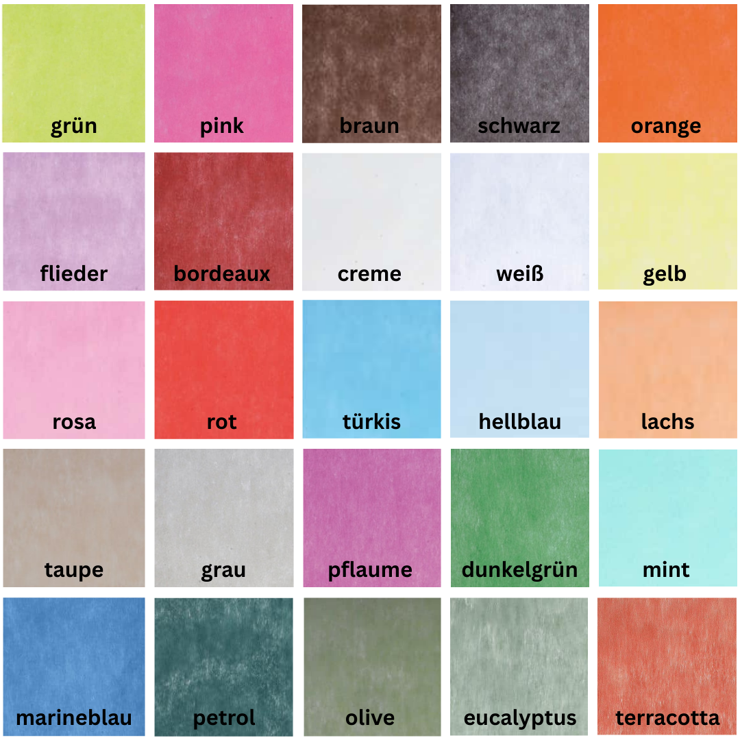 DeinPack Vlies Tischläufer Rolle 30 cm x 10 m - verschiedene Farben