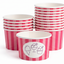 Eisbecher bunt gestreift aus Kraftpapier – 120 ml / 180 ml / 240 ml