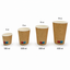 Riffelbecher doppelwandig braun – Kaffeebecher 100–400 ml