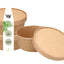 Salatschale mit Kraftdeckel rund – To Go Schale 500–1300 ml