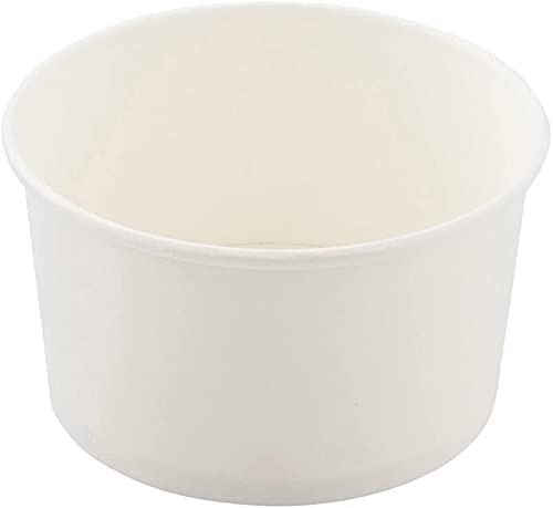Eisbecher Papp-Becher, 120ml, Pappe-weiß, Ø78x51mm, 50 Stück