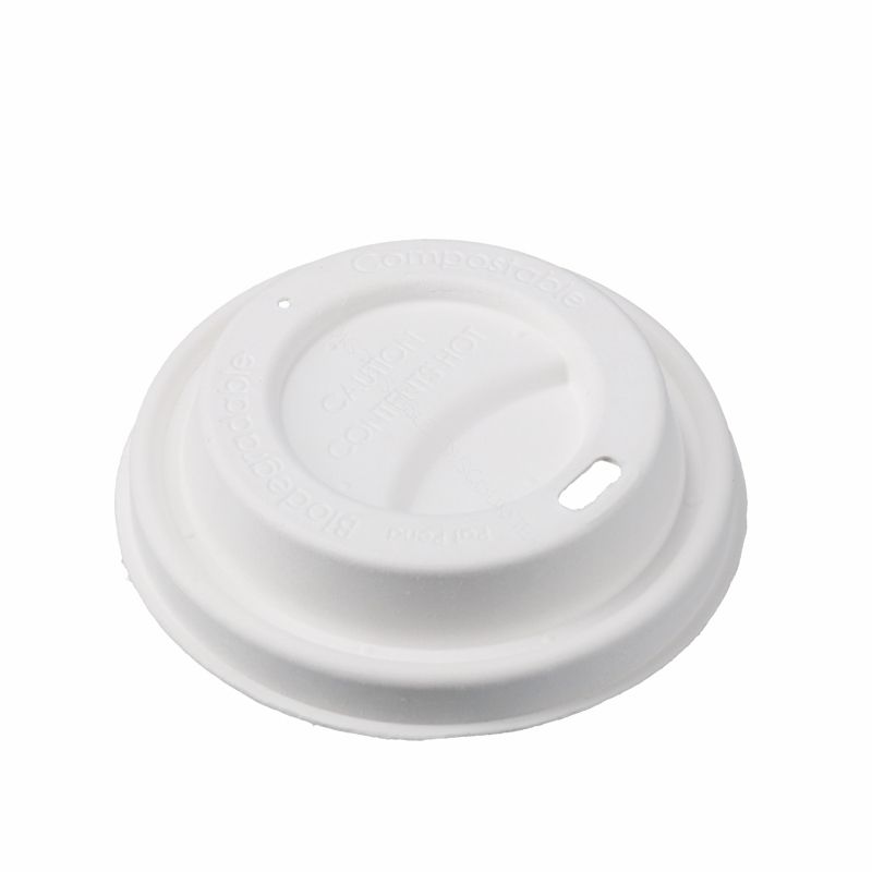 DeinPack Bagasse Coffee to Go Deckel für Trinkbecher Ø 80mm I 200 Deckel