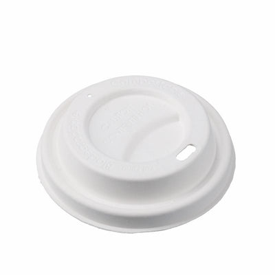 DeinPack Bagasse Coffee to Go Deckel für Trinkbecher Ø 80mm I 50 Deckel