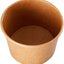 Eisbecher Papp-Becher, 240ml, kraft-braun, Ø96x52mm, 50 Stück