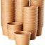 Eisbecher Papp-Becher, 240ml, kraft-braun, Ø96x52mm, 50 Stück