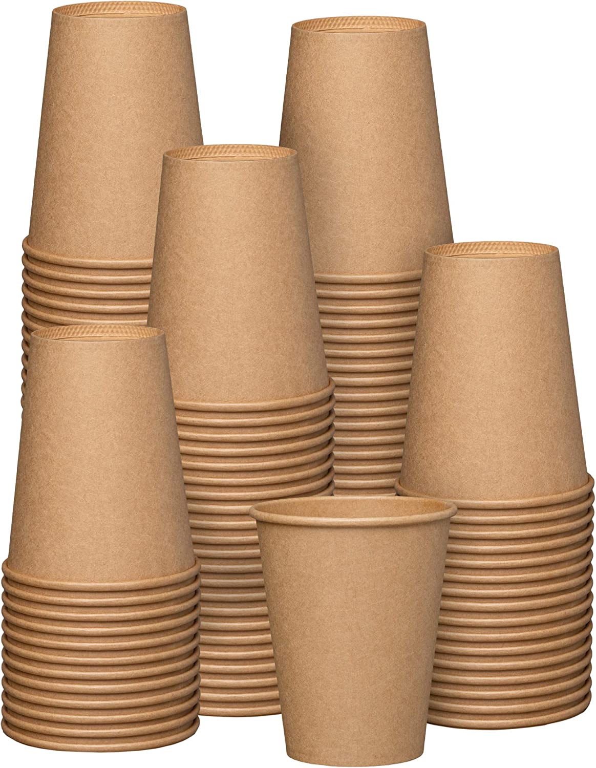 Coffee To-Go Pappbecher 200ml, kraft-braun, Ø80 x 92mm, 1000 Stück