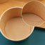 Suppenbecher 230ml, 8oz inkl. Papp-Deckel, Kraftpapier, Ø90x61mm, 500 Stück/Set